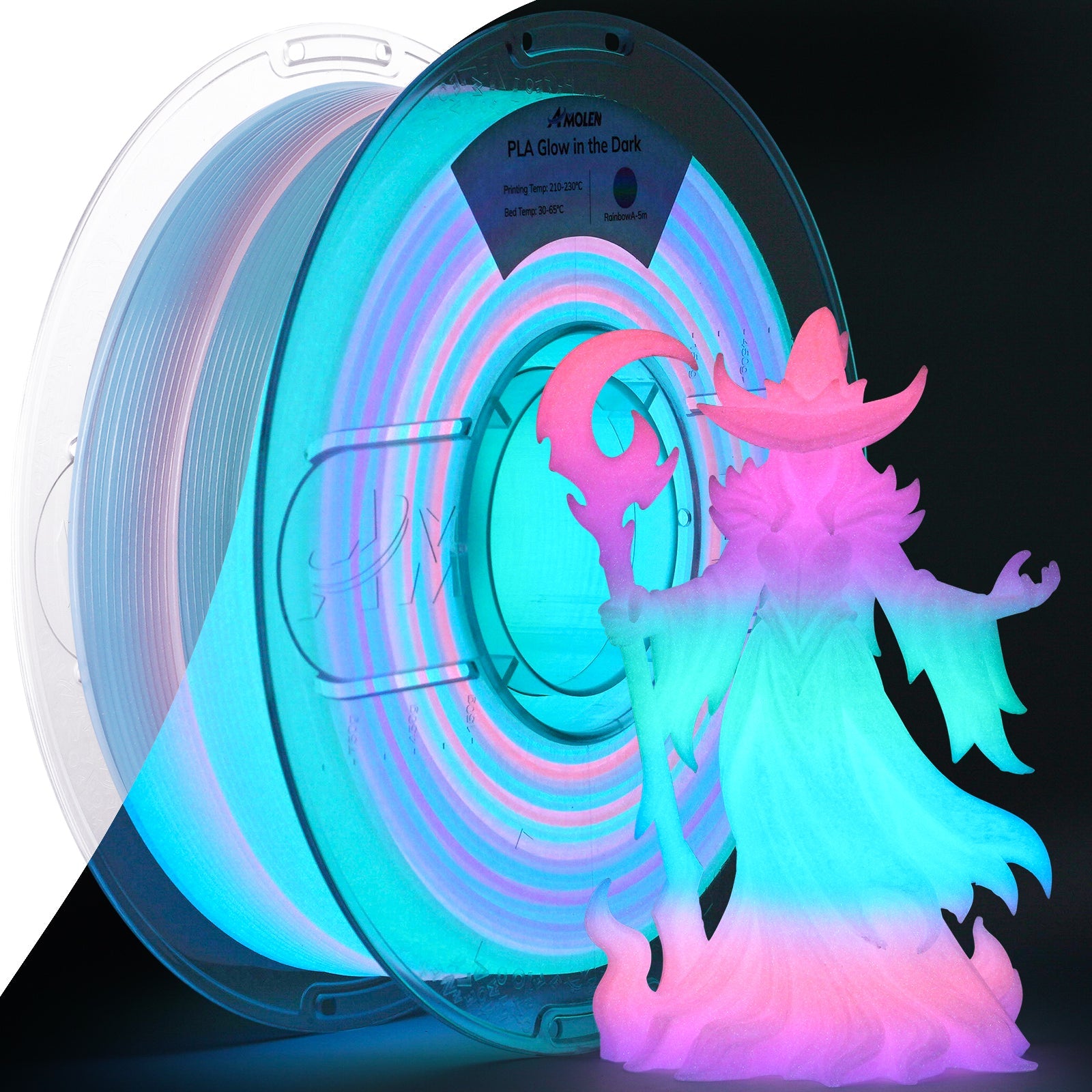 PLA Glow-in-the-Dark 1.75mm, 1KG/2.2LB