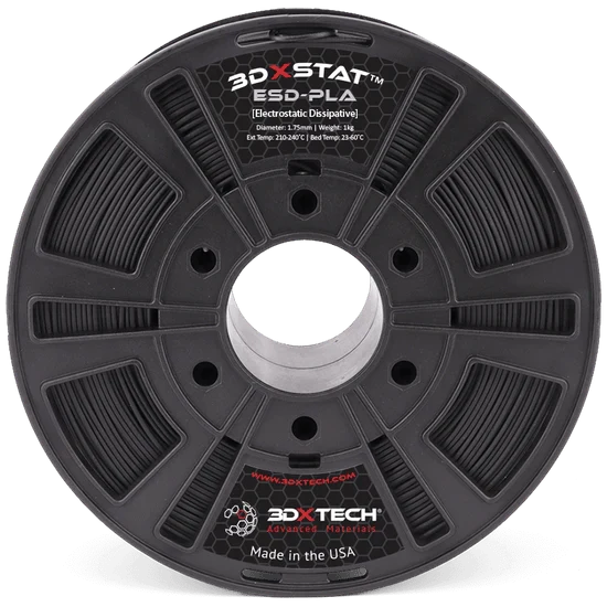 3DXSTAT" ESD-PLA 1.75mm 3D Printer Filament by 3DXTech Made in USA 750g