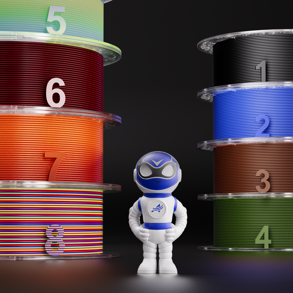 Amolen 8th Anniversary PLA Color Bundle – 4 × 1KG