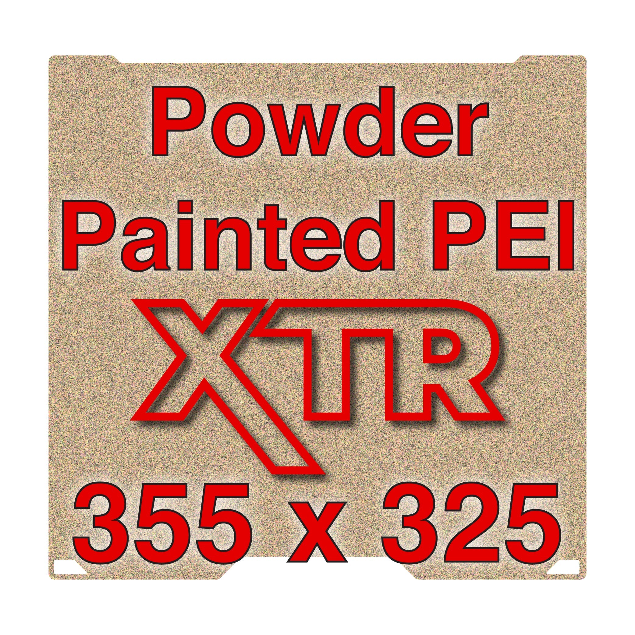 XTR Flexi Plate with Textured ULTEM PEI - Bambu Lab H2D & H2S - 355 x 325