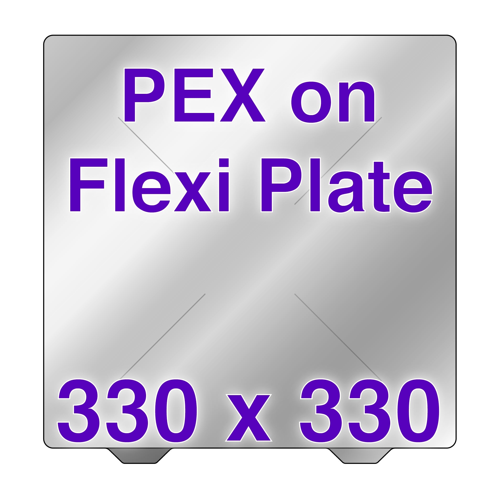 Flexi Plate with PEX - QIDI TECH X-Max 3 - 330 x 330