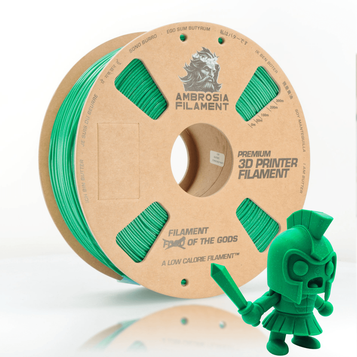 AMBROSIA ASA Galactic Filament of the Gods (Glitter / Sparkle) - 1KG Bambu AMS Friendly Cardboard Spools Premium 3D Printing Filament