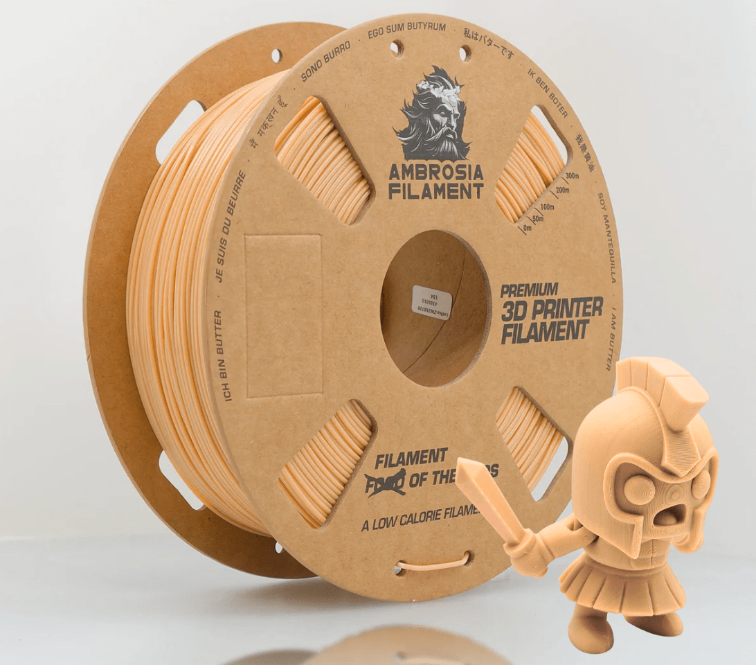 AMBROSIA PLA Filament of the Gods - 1KG Bambu AMS Friendly Cardboard Spools Premium 3D Printing Filament