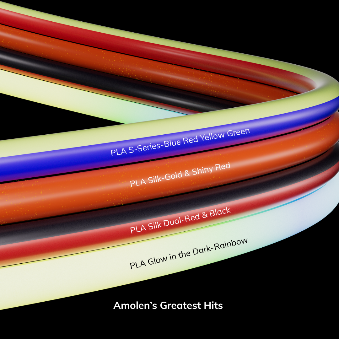 Amolen 8th Anniversary PLA Color Bundle – 4 × 1KG