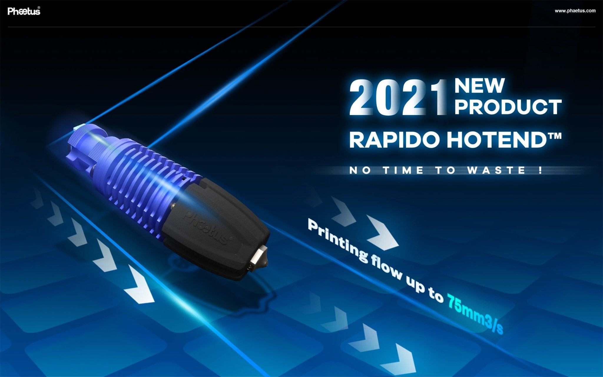 Phaetus Rapido (Rapido 2) Hot End (Hotend) - UHF / HF Standard and Plus (104NT and PT1000)