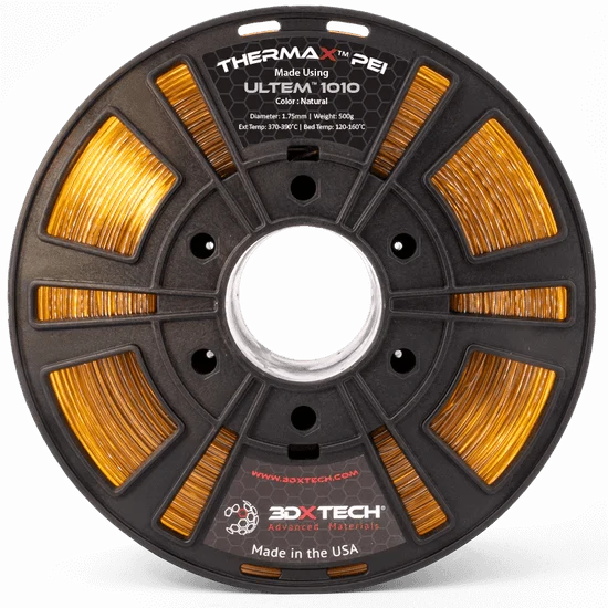 ThermaX PEI Ultem 1010 1.75mm 3D Printer Filament by 3DXTech Made in USA 500g